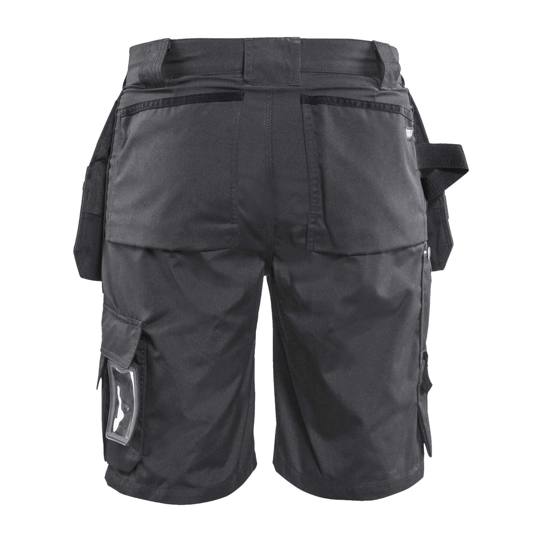 Blaklader 15261845 Lightweight Craftsman Shorts Dark Grey/Black Rear #colour_dark-grey-black