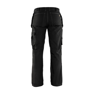 Blaklader 15251845 Lightweight Craftsman Trousers Black Rear #colour_black