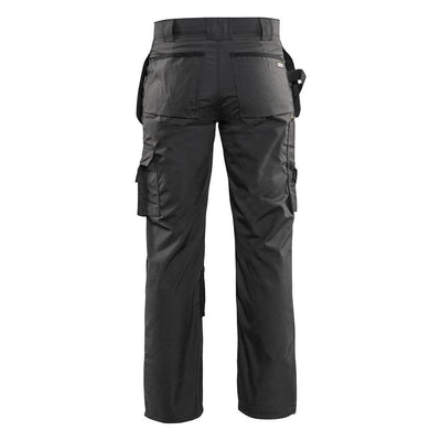 Blaklader 15251845 Lightweight Craftsman Trousers Dark Grey/Black Rear #colour_dark-grey-black