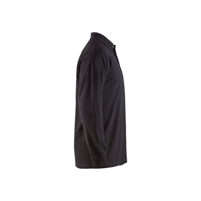 Blaklader 33741726 Long-Sleeve Polo Flame-Retardant Black Right #colour_black