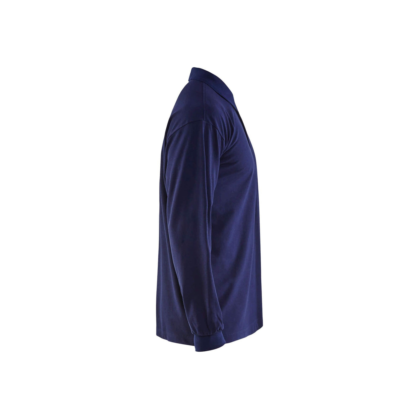 Blaklader 33741726 Long-Sleeve Polo Flame-Retardant Navy Blue Right #colour_navy-blue