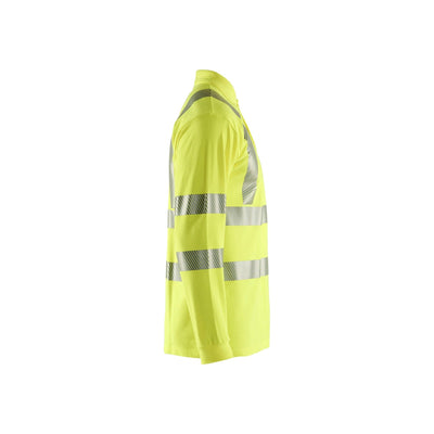 Blaklader 34391726 Long-Sleeve Polo Multinorm Hi-Vis Yellow Right #colour_yellow