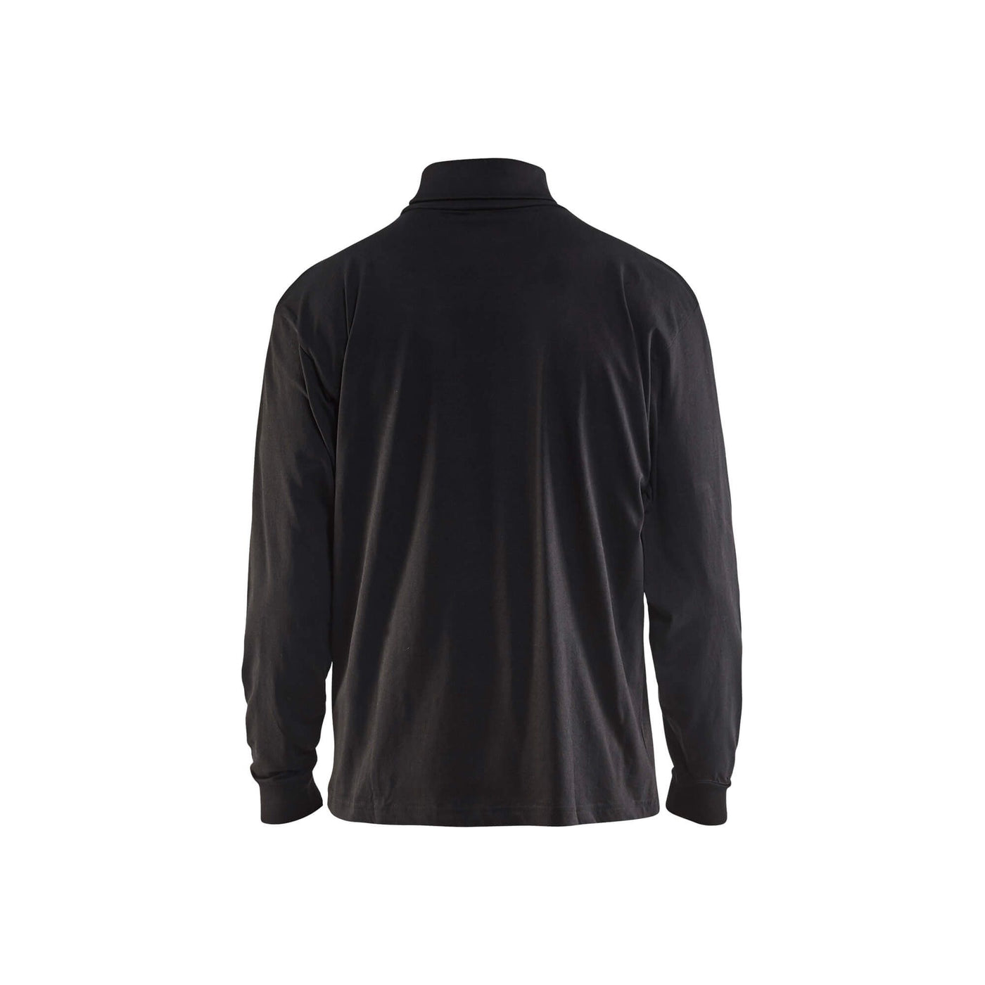 Blaklader 33201040 Long-Sleeve Polo Neck Black Rear #colour_black