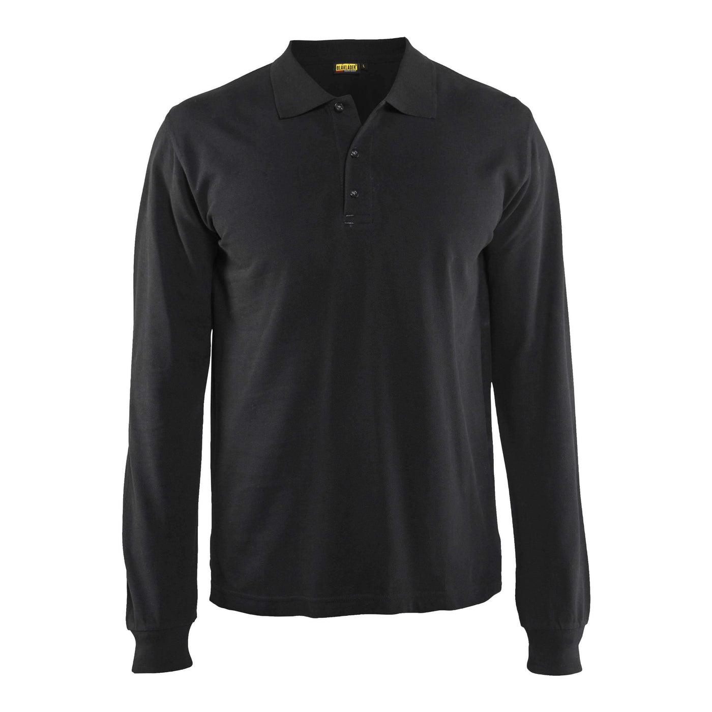 Blaklader 33881050 Long-Sleeve Polo Shirt Black Main #colour_black