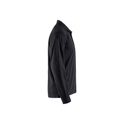 Blaklader 33881050 Long-Sleeve Polo Shirt Black Right #colour_black