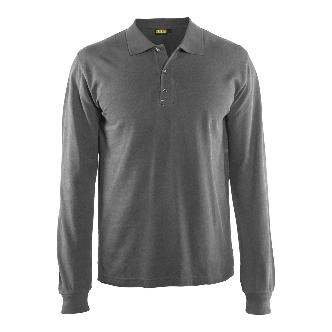 Blaklader 33881050 Long-Sleeve Polo Shirt Grey Main #colour_grey