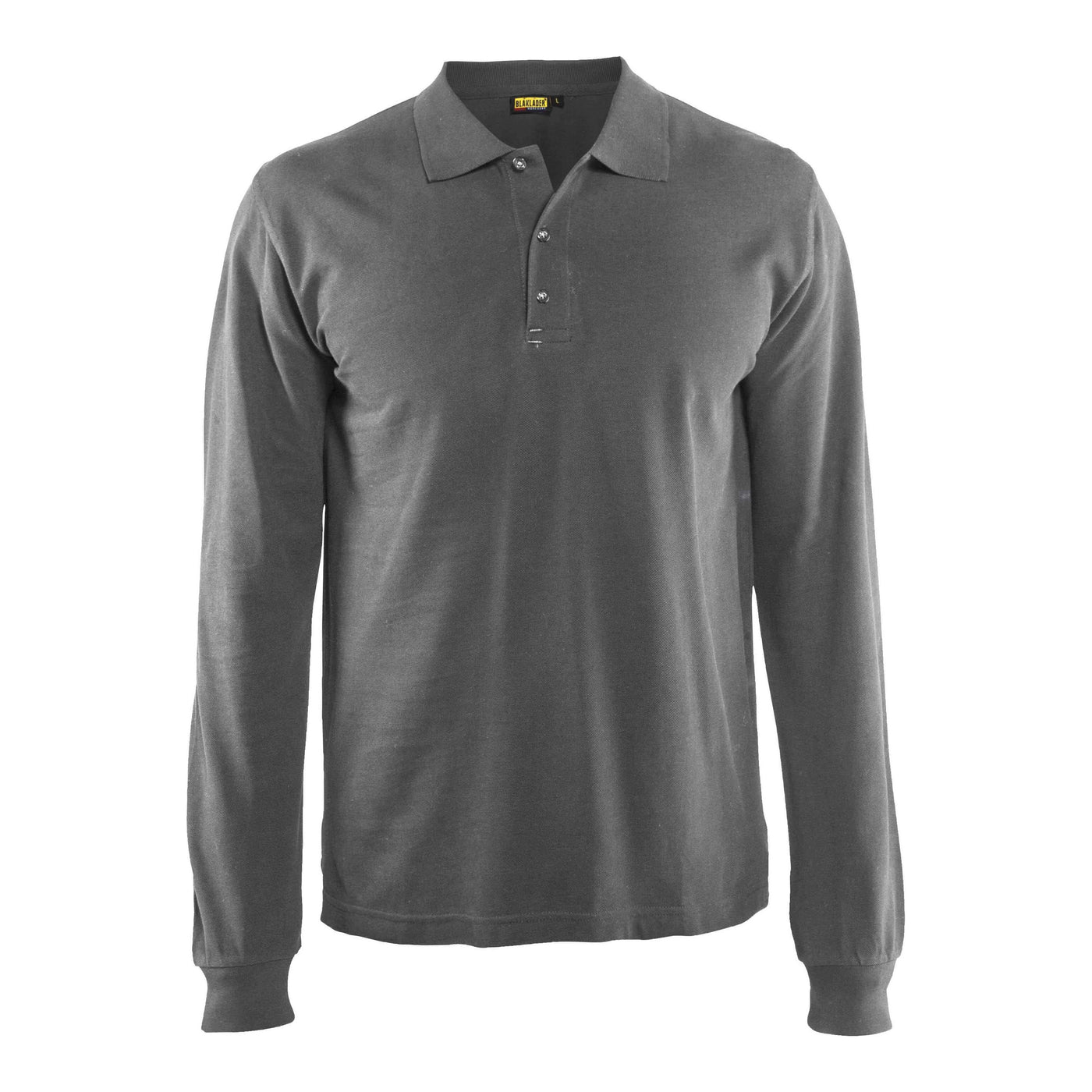 Blaklader 33881050 Long-Sleeve Polo Shirt Grey Main #colour_grey