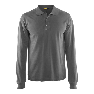 Blaklader 33881050 Long-Sleeve Polo Shirt Grey Main #colour_grey