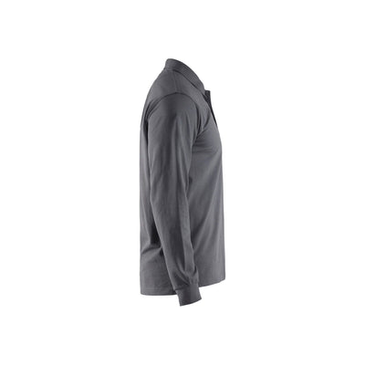 Blaklader 33881050 Long-Sleeve Polo Shirt Grey Right #colour_grey