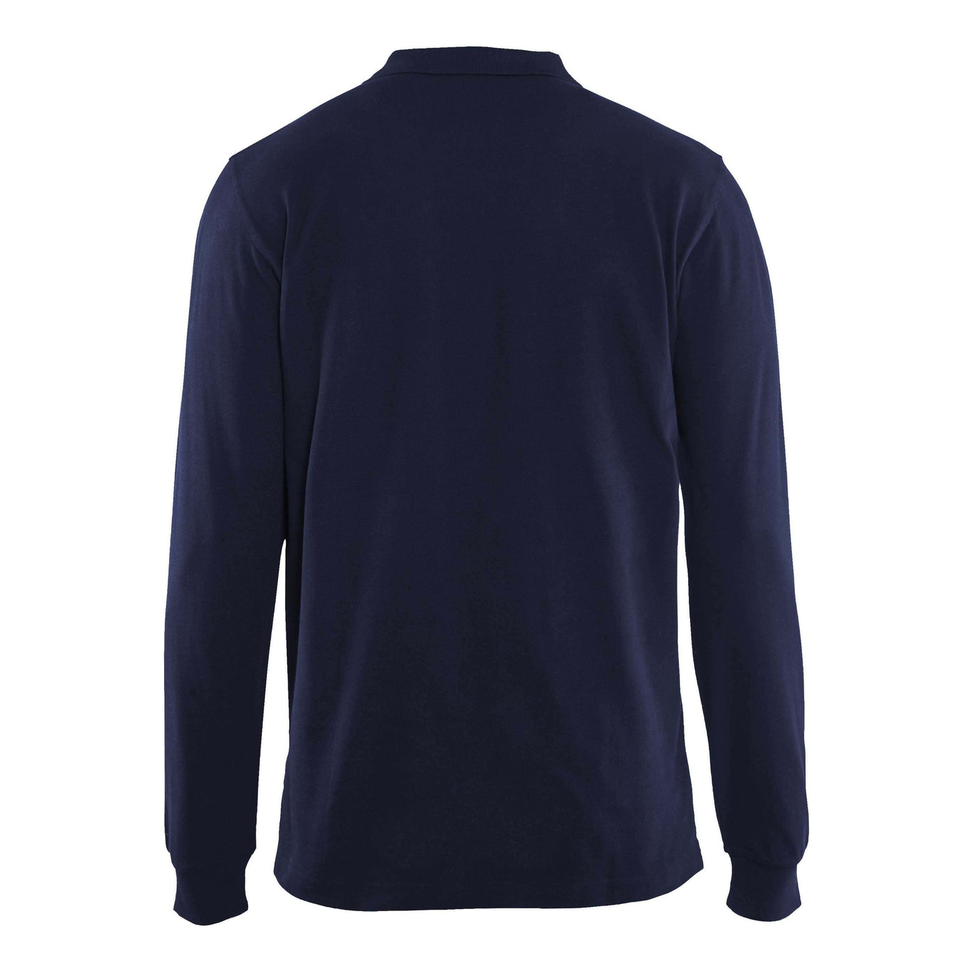 Blaklader 33881050 Long-Sleeve Polo Shirt Navy Blue Rear #colour_navy-blue
