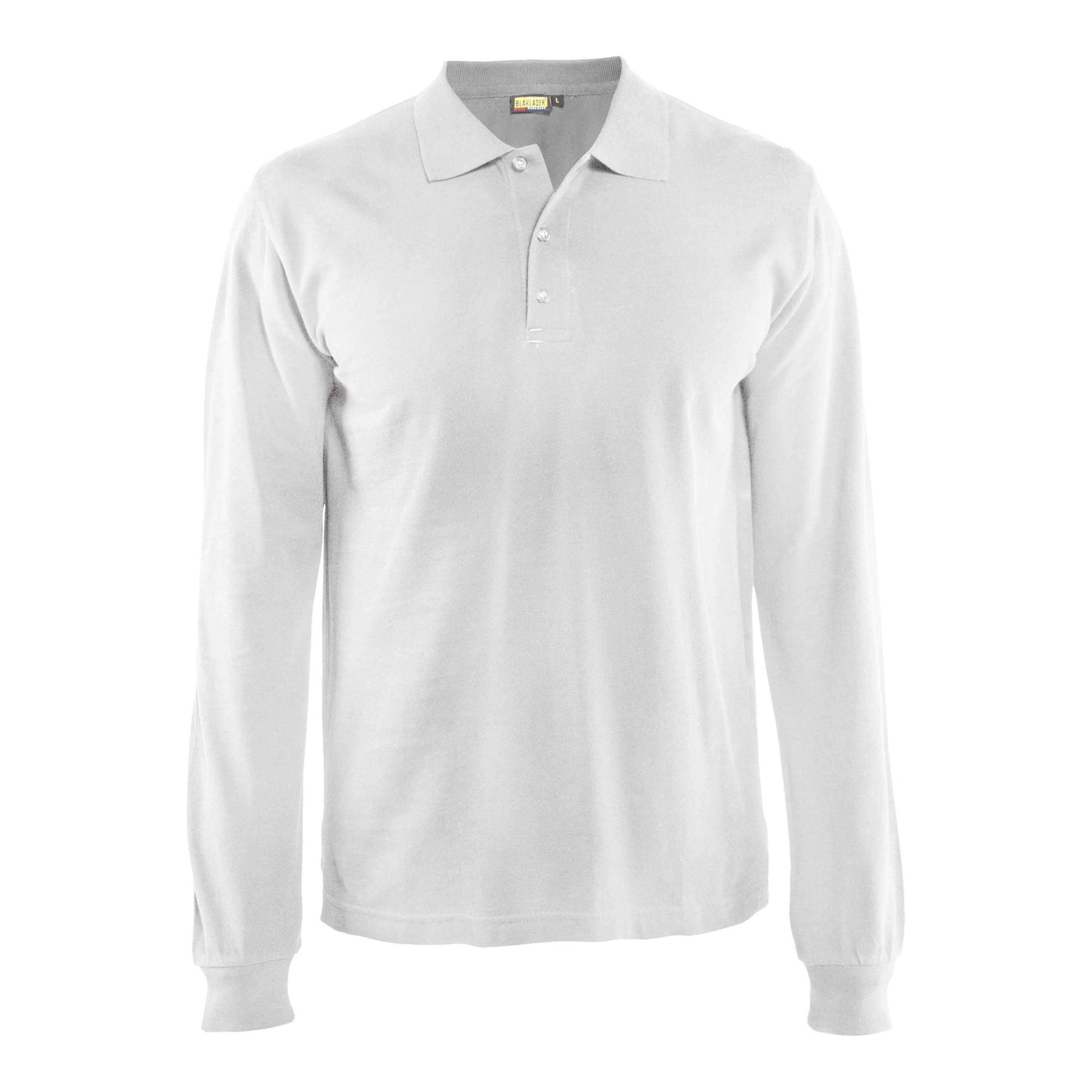 Blaklader 33881050 Long-Sleeve Polo Shirt White Main #colour_white