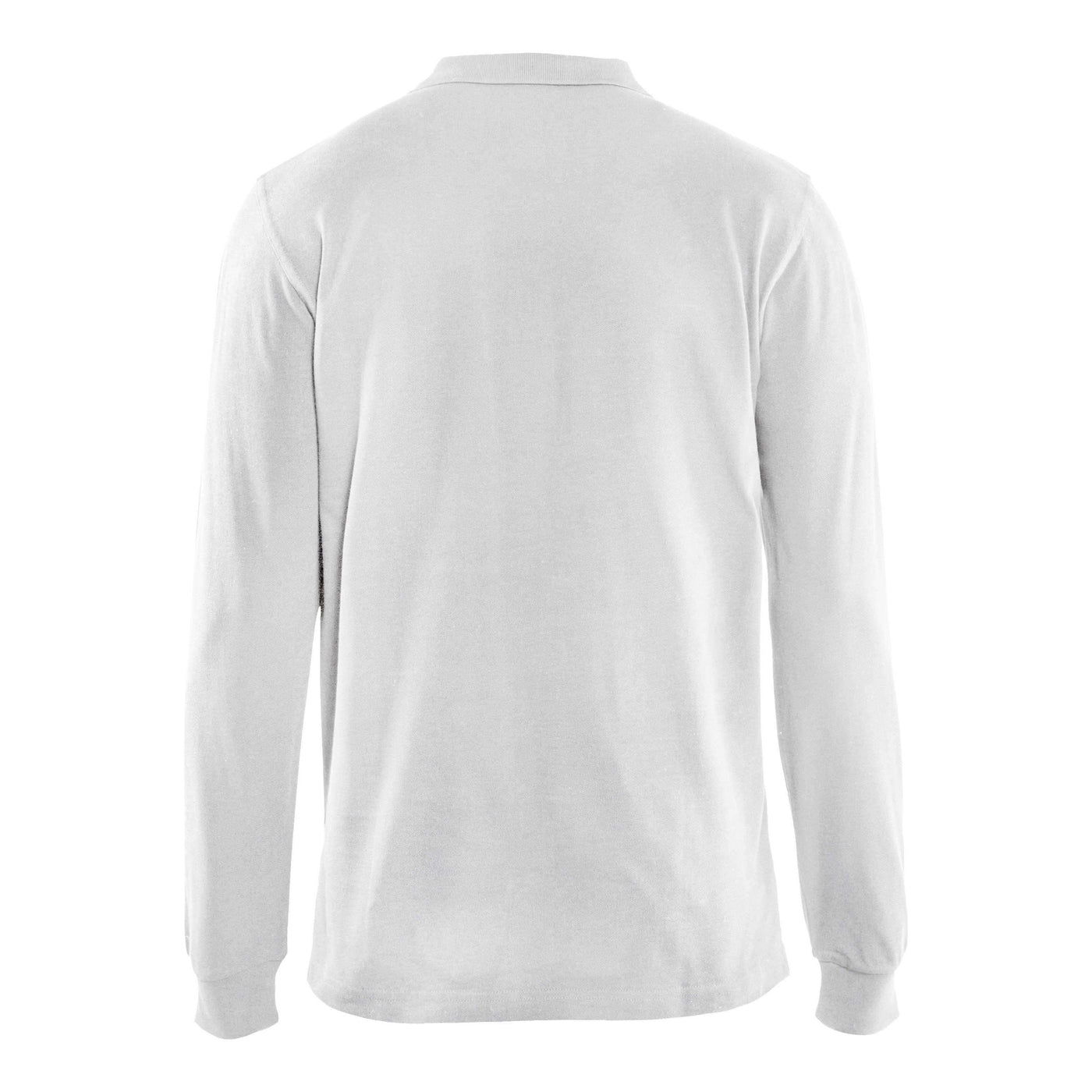Blaklader 33881050 Long-Sleeve Polo Shirt White Rear #colour_white