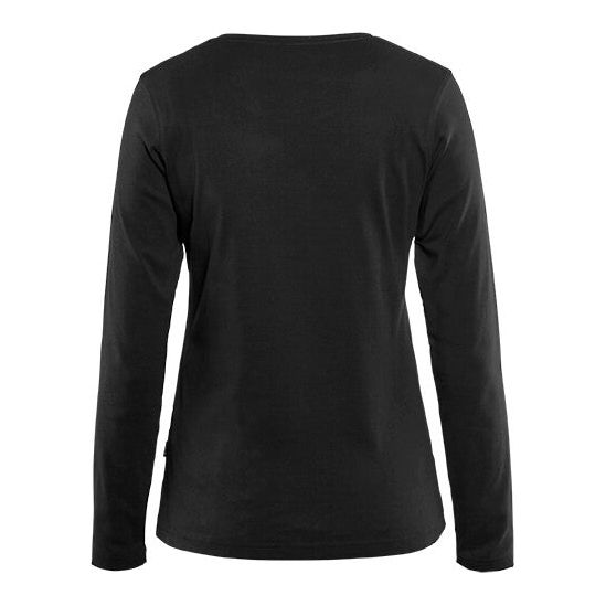 Blaklader 33011032 Long Sleeve T-Shirt Black Rear #colour_black