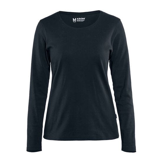 Blaklader 33011032 Long Sleeve T-Shirt Dark Navy Blue Main #colour_dark-navy-blue