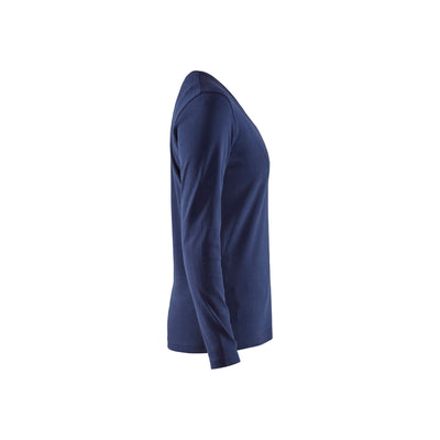 Blaklader 33011032 Long Sleeve T-Shirt Navy Blue Right #colour_navy-blue