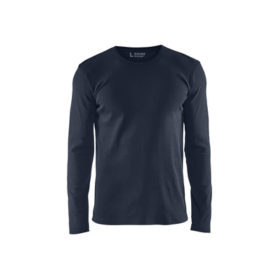 Blaklader 33141032 Long Sleeve T-Shirt Dark Navy Blue Main #colour_dark-navy-blue