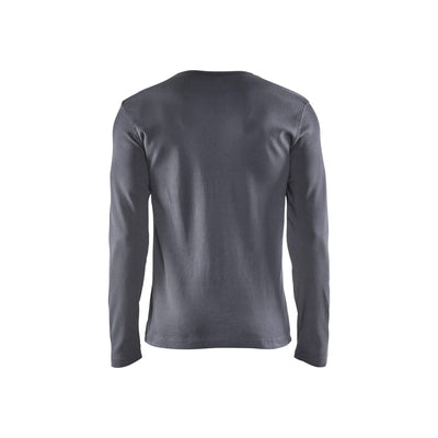 Blaklader 33141032 Long Sleeve T-Shirt Grey Rear #colour_grey