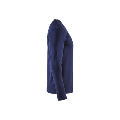 Blaklader 33141032 Long Sleeve T-Shirt Navy Blue Right #colour_navy-blue
