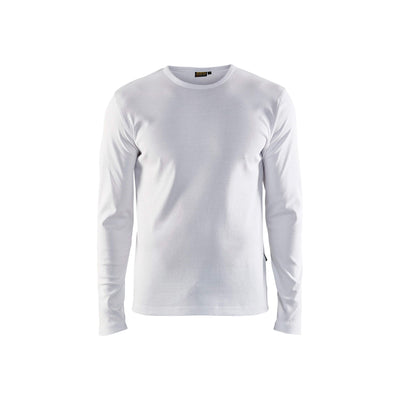 Blaklader 33141032 Long Sleeve T-Shirt White Main #colour_white