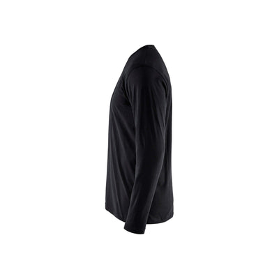 Blaklader 35001042 Long Sleeve T-Shirt Black Left #colour_black