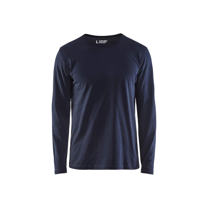 Blaklader 35001042 Long Sleeve T-Shirt Dark Navy Blue Main #colour_dark-navy-blue