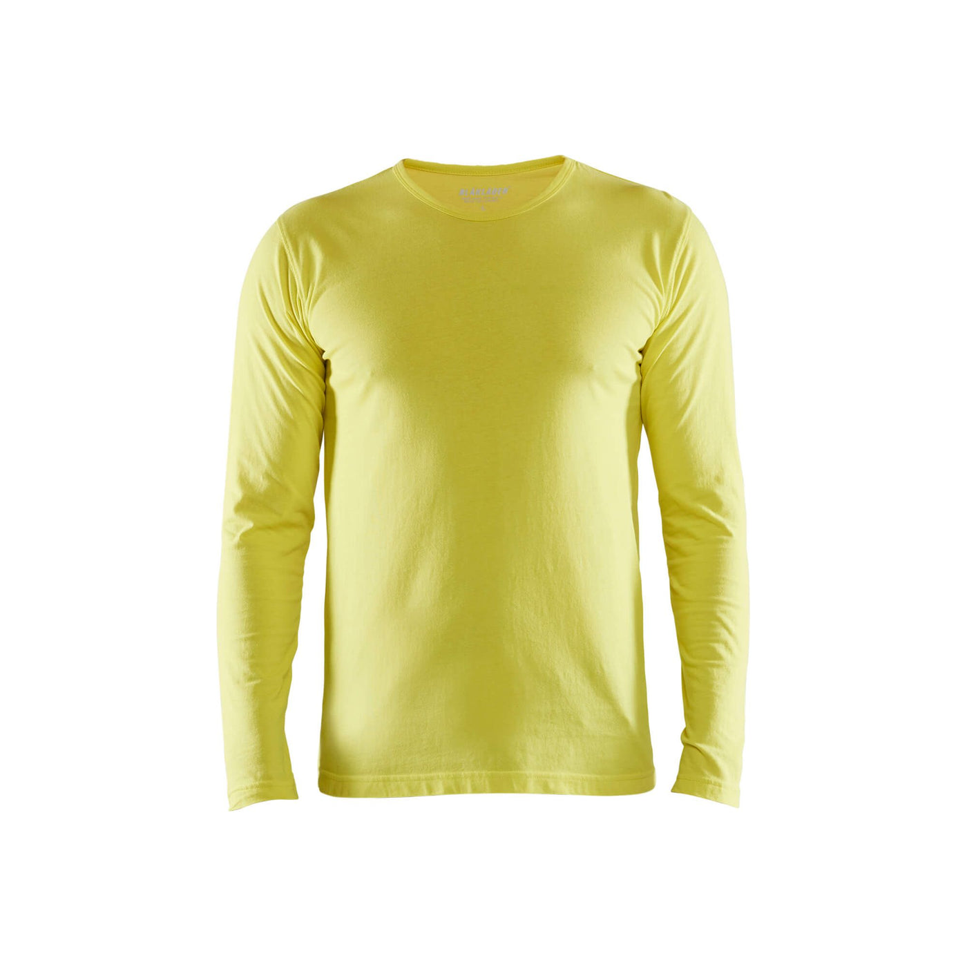 Blaklader 35001042 Long Sleeve T-Shirt Hi-Vis Yellow Main #colour_hi-vis-yellow