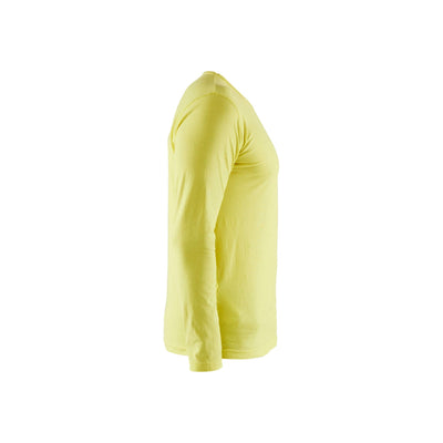 Blaklader 35001042 Long Sleeve T-Shirt Hi-Vis Yellow Right #colour_hi-vis-yellow