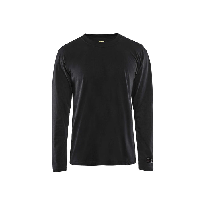 Blaklader 34831717 Long-Sleeve T-Shirt Flame-Retardant Black Main #colour_black