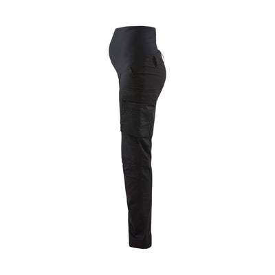 Blaklader 71011830 Maternity Trousers Stretch Black Left #colour_black
