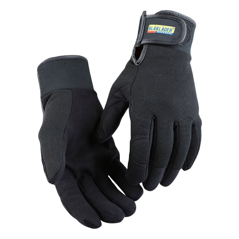 Blaklader 22323912 Mechanics Gloves Black Black Main #colour_black