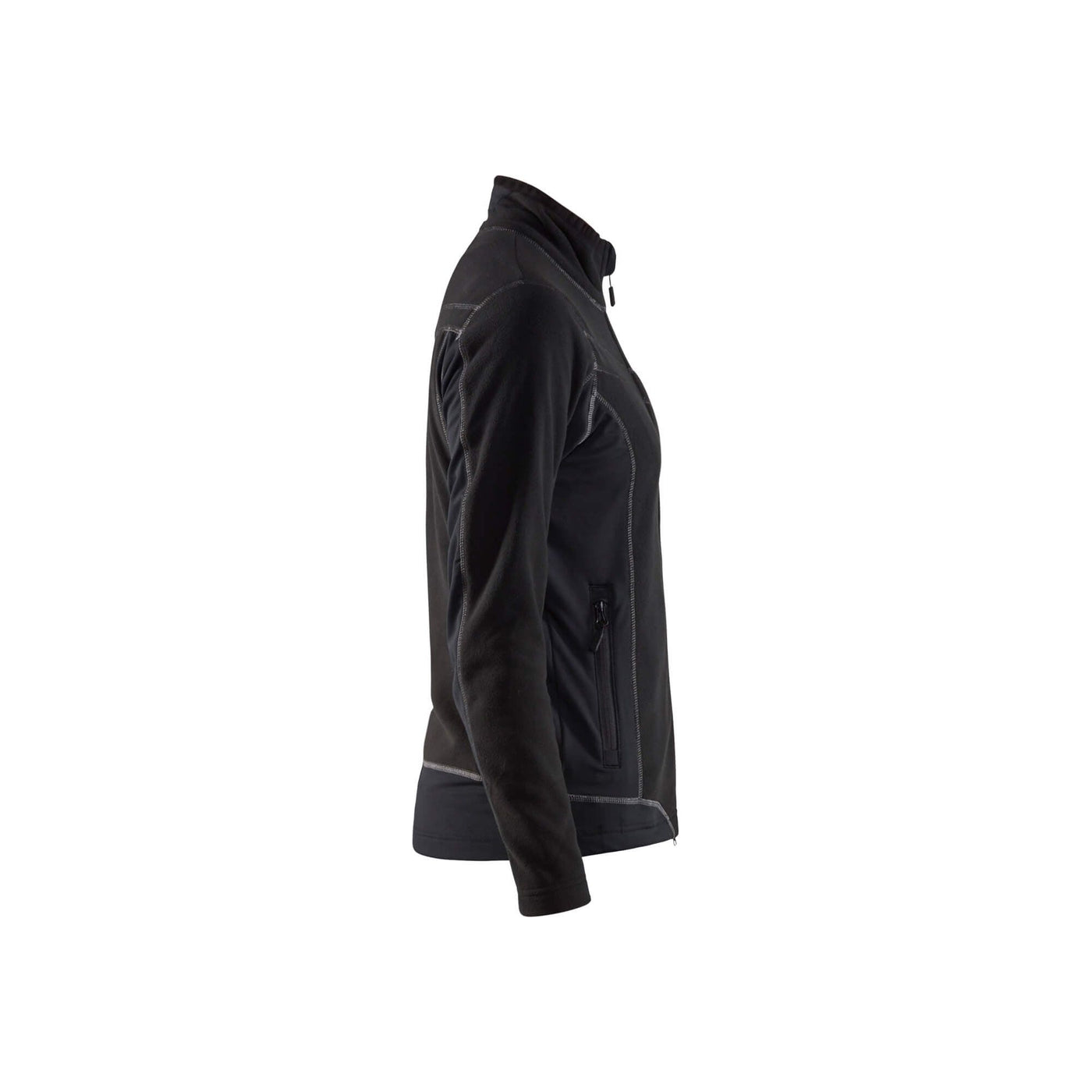 Blaklader 49241010 Micro Fleece Jacket Black Right #colour_black