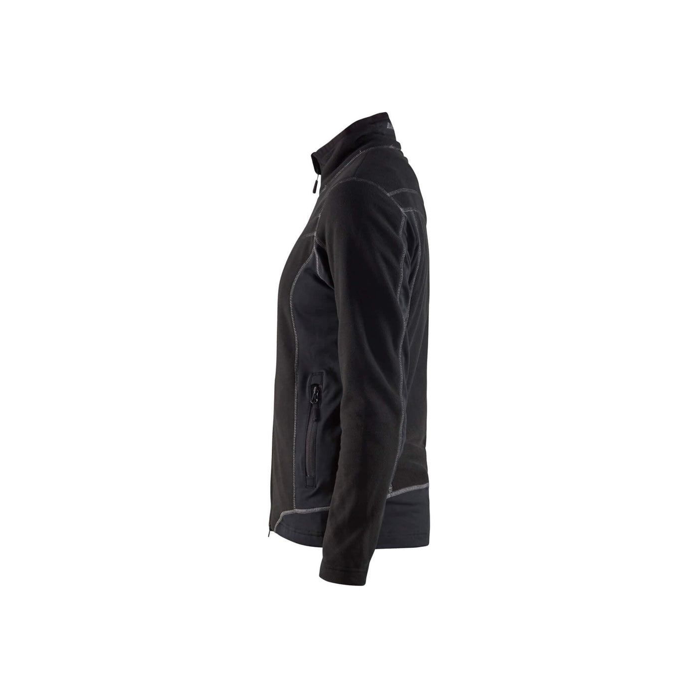 Blaklader 49241010 Micro Fleece Jacket Black Left #colour_black