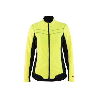 Blaklader 49241010 Micro Fleece Jacket Yellow/Black Main #colour_yellow-black
