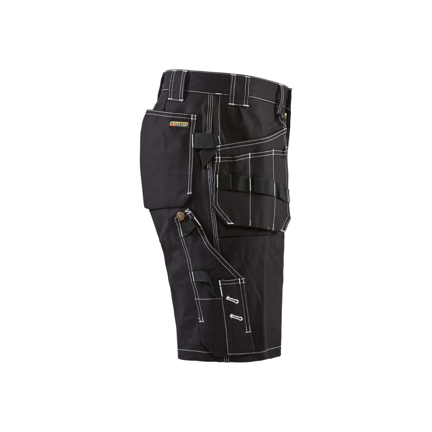 Blaklader 15341370 Multi-Pocket Work Shorts Black Right #colour_black