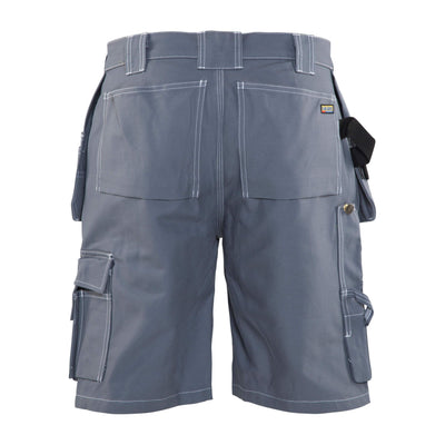 Blaklader 15341370 Multi-Pocket Work Shorts Grey Rear #colour_grey