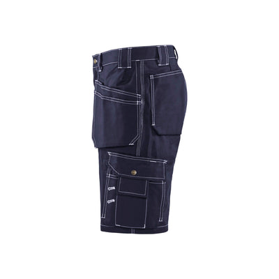 Blaklader 15341370 Multi-Pocket Work Shorts Navy Blue Left #colour_navy-blue