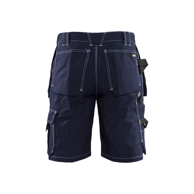 Blaklader 15341370 Multi-Pocket Work Shorts Navy Blue Rear #colour_navy-blue