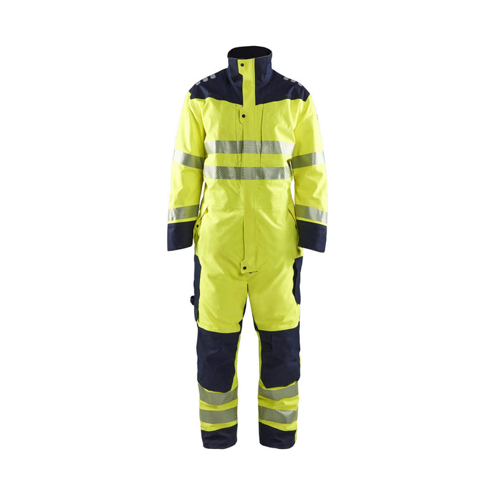 Blaklader 63171534 Multinorm Flame Retardandant Winter Overall Yellow/Navy Blue Main #colour_yellow-navy-blue