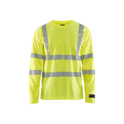 Blaklader 34811761 Multinorm Long Sleeved T-Shirt Hi-Vis Yellow Main #colour_yellow