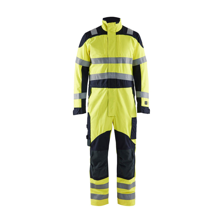 Blaklader 60891512 Multinorm Overalls Flame-Retardant Yellow/Navy Blue Main #colour_yellow-navy-blue