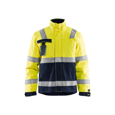 Blaklader 40681530 Multinorm Winter Jacket Yellow/Navy Blue Main #colour_yellow-navy-blue