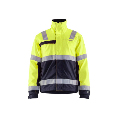 Blaklader 40691514 Multinorm Winter Jacket Yellow/Navy Blue Main #colour_yellow-navy-blue