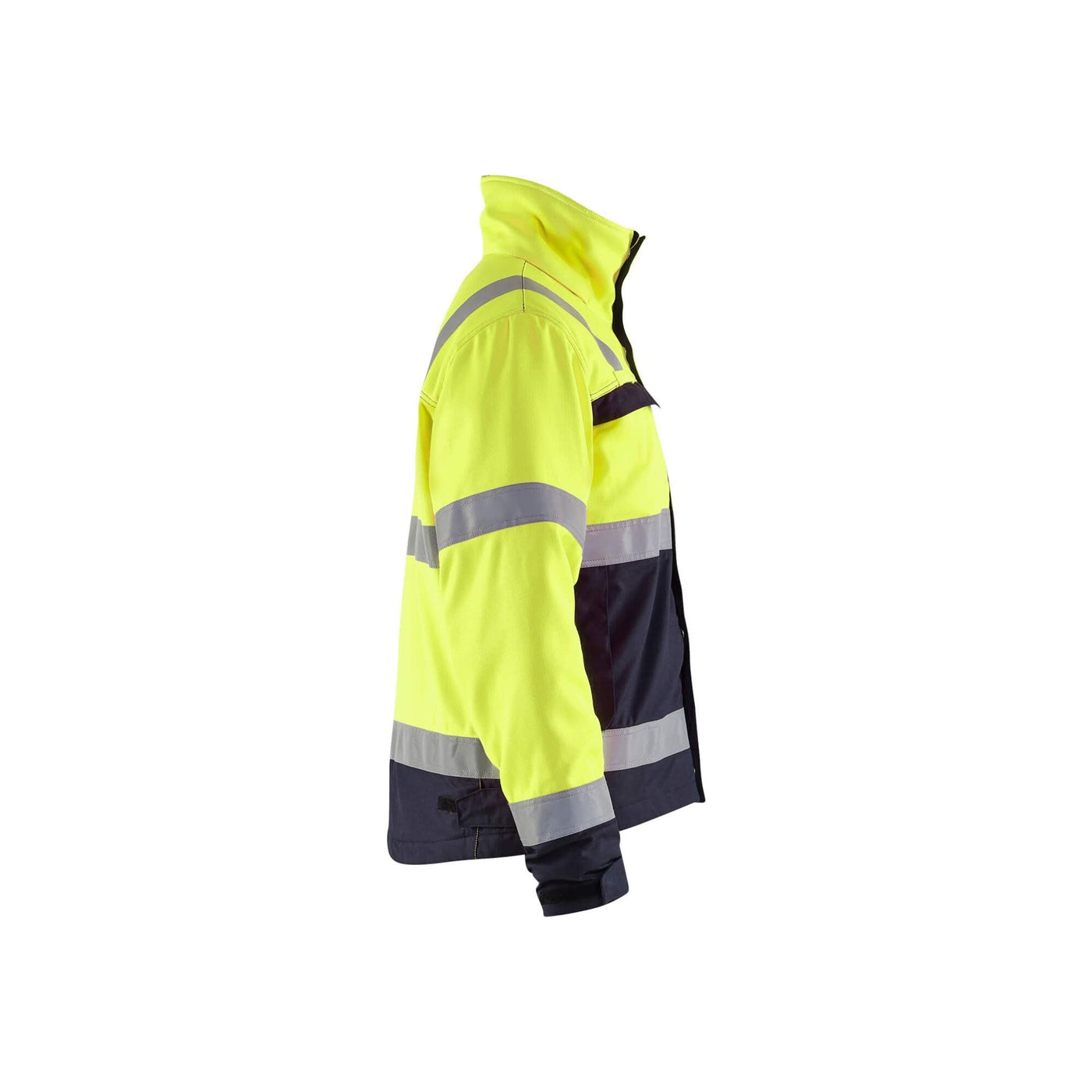 Blaklader 40691514 Multinorm Winter Jacket Yellow/Navy Blue Right #colour_yellow-navy-blue