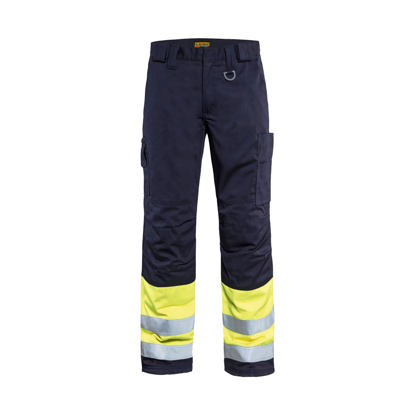 Blaklader 18691514 Multinorm Winter Trousers Navy Blue/Hi-Vis Yellow Main #colour_navy-blue-yellow