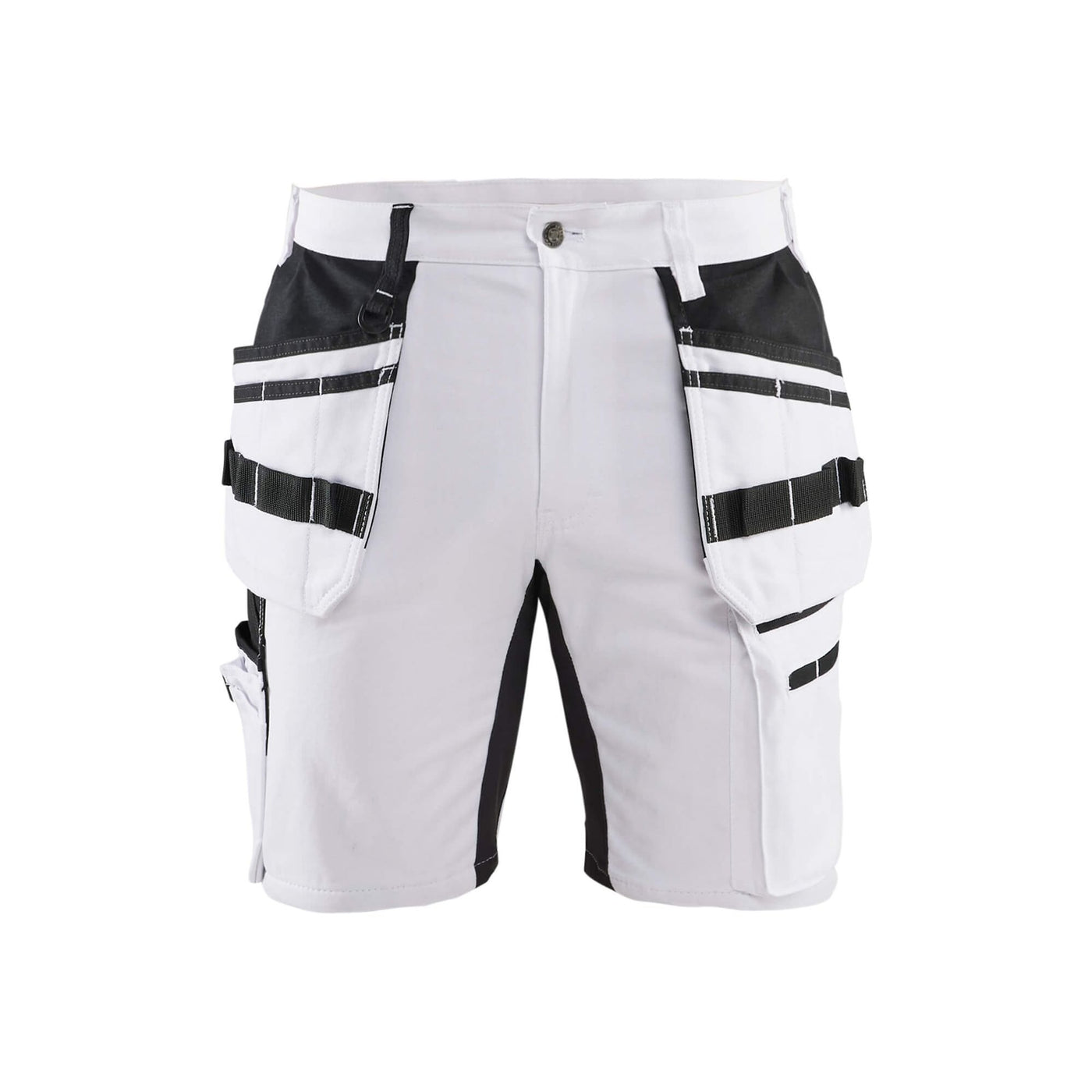 Blaklader 19111000 Painter Shorts With Stretch X1900 White/Black Main #colour_white-black