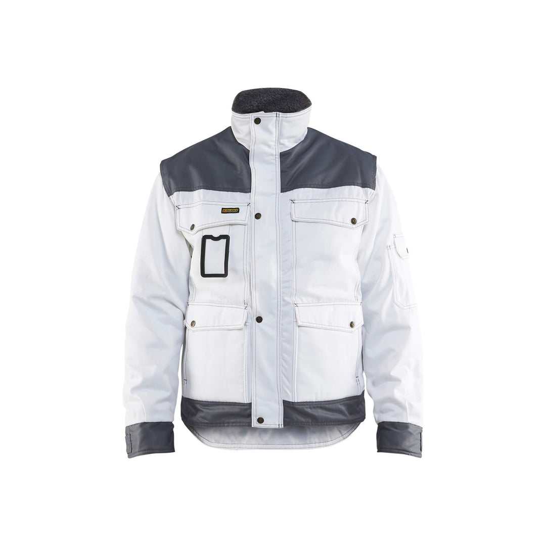 Blaklader 48651900 Painters Jacket White Grey White/Grey Main #colour_white-grey