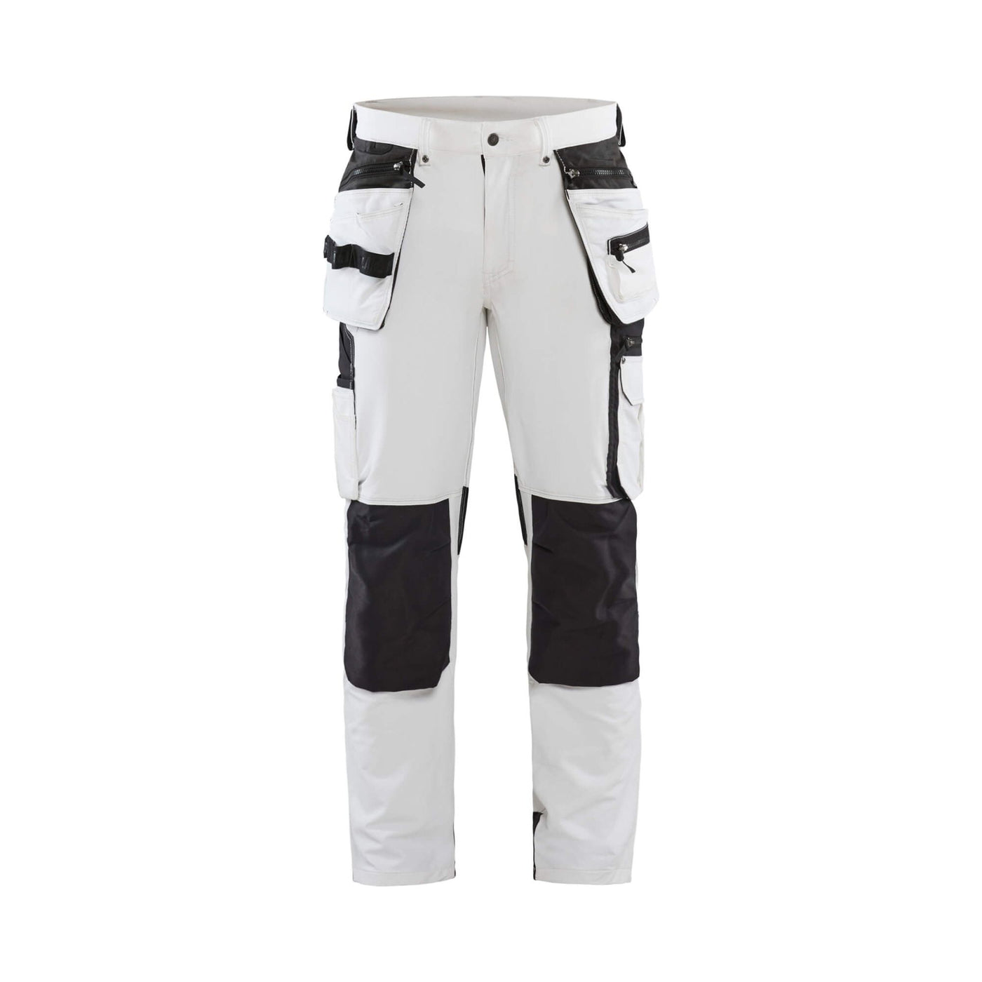 Blaklader 10791645 Painters Trousers 4-Way-Stretch White/Dark Grey Main #colour_white-dark-grey