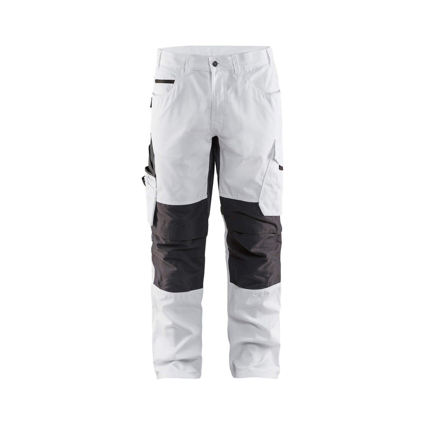 Blaklader 10951330 Painters Trousers Stretch White/Dark Grey Main #colour_white-dark-grey