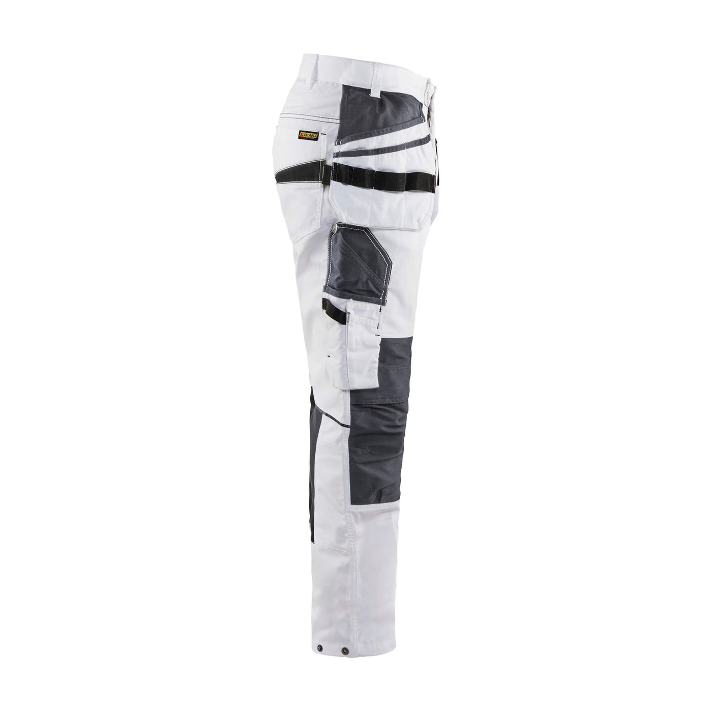 Blaklader 10961330 Painters Trousers Stretch White/Dark Grey Right #colour_white-dark-grey