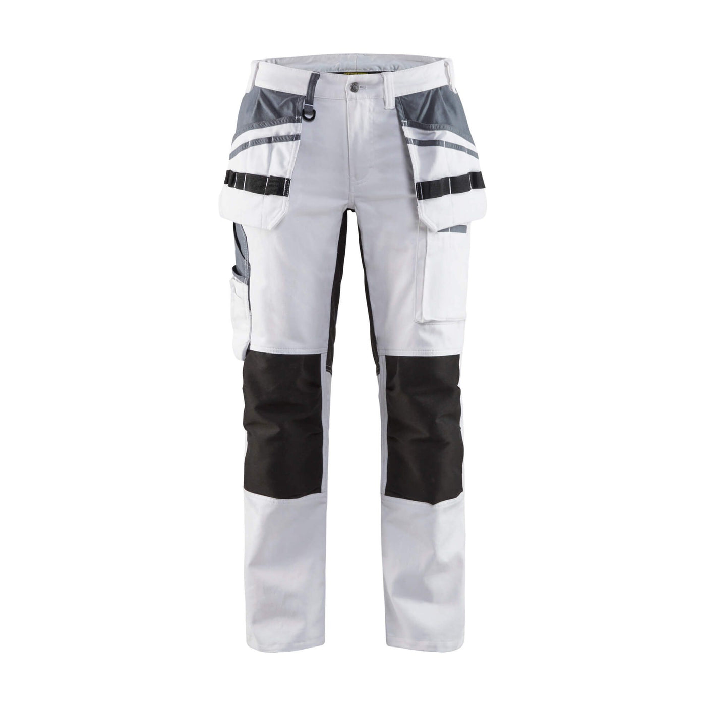 Blaklader 79101000 Painters Trousers Stretch White/Black Main #colour_white-black